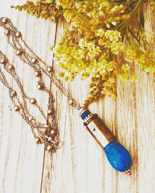 Recycled bullet necklace